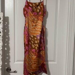 Christian Lacroix Orange Red Slip Dress for Night Out